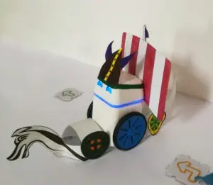 KUBO robot dressed as a Viking for PBL
