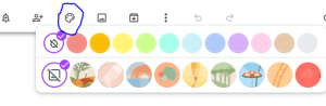 Google Keep color coding function.