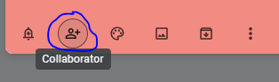 Google Keep collaboration function.