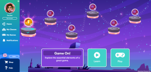 Screenshot of a user playing a game with the Breakout EDU Learn & Play Modules.